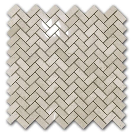 Bursa Beige | Marble - Two-Step Mosaic | Polished (3/8" Thick)