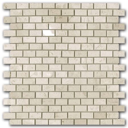 Bursa Beige | Marble - Midi Brick Mosaic | Polished (3/8" Thick)