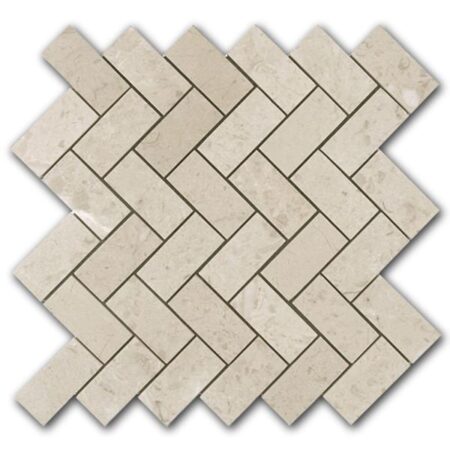 Bursa Beige | Marble - Herringbone mosaic | Polished (3/8" Thick)