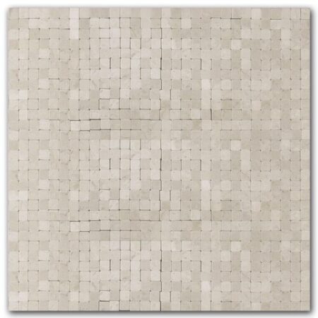 Bursa Beige | Marble - 3/8x3/8 in. Tight Joint Mosaic | Tumbled (3/8" Thick)