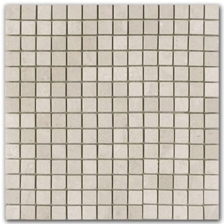 Bursa Beige | Marble - 3/4x3/4 in. Straight Joint Mosaic | Tumbled (3/8" Thick)