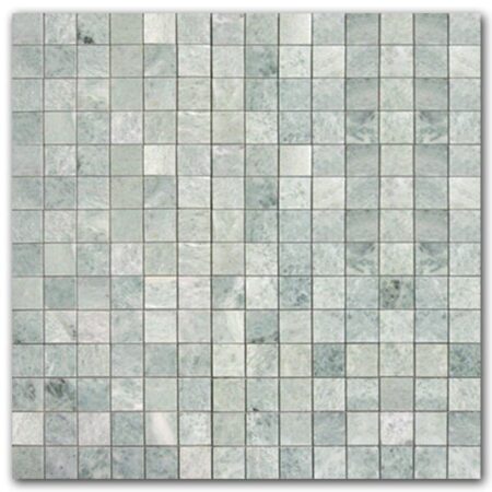 Ming Green | Marble - 3/4x3/4 in. Straight Joint Mosaic | Polished (3/8" Thick)