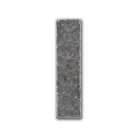 Avignon Black | Belgian Bluestone Limestone - 2x8 in. Field Tile | Tumbled (1/2" Thick)