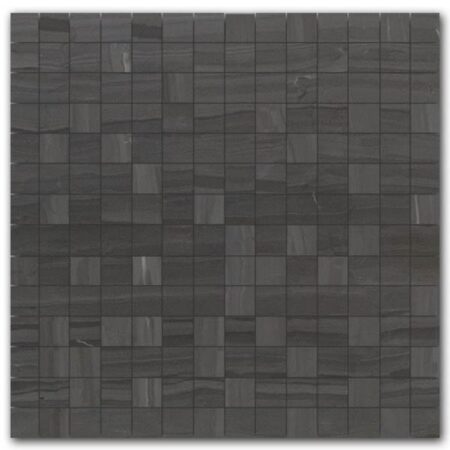 Night Smoke | Limestone - 3/4x3/4 in. Straight Joint Mosaic | Honed (3/8" Thick)
