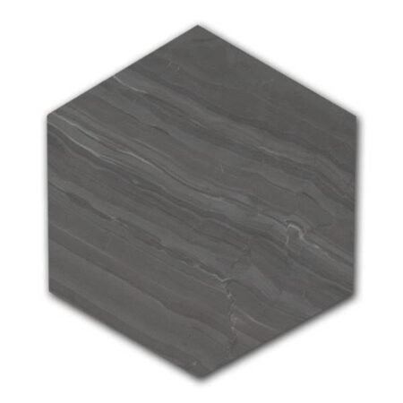 Night Smoke | Limestone - 12 in. Hexagon Field Tile | Honed (3/8" Thick)