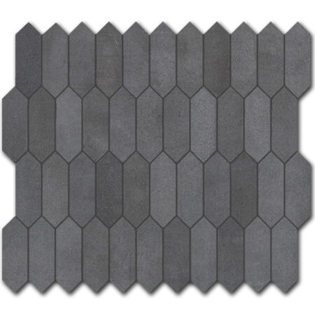 Basalt | 1x3 in. Picket Mosaic | Honed (3/8" Thick)