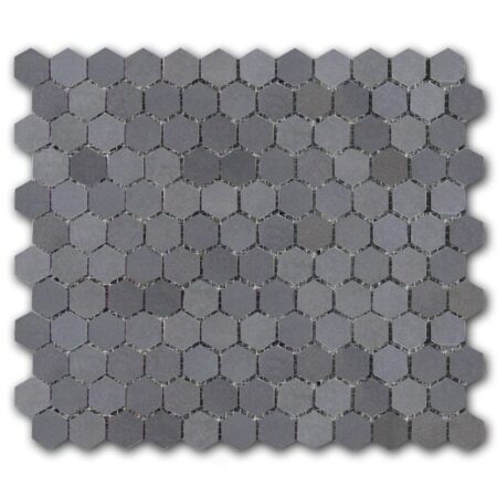 Basalt | 1 in. Hexagon Mosaic | Honed (3/8" Thick)