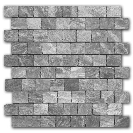Triton Grey | Limestone - 3cm Handclipped Mosaic | Honed (3/8" Thick)