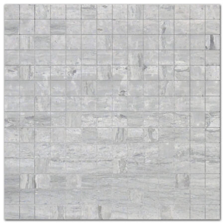 Silver Wave | Limestone - 3/4x3/4 in. Straight Joint Mosaic | Honed (3/8" Thick)
