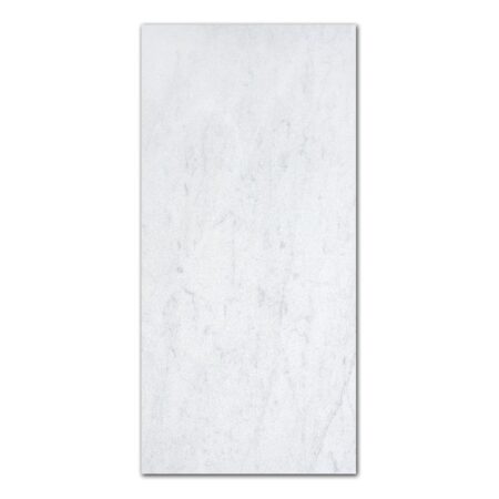 Bianco Carrara (Exterior) | Marble - 12x24 in. Field Tile | Fine Sandblasted (3/4″ Thick)