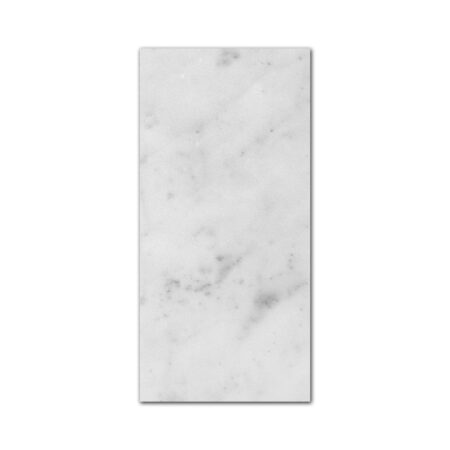 Bianco Carrara | Marble - 6x12 in. Field Tile | Honed/Polished