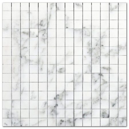 Arabescato Altissimo | Marble - 3/4x3/4 in. Straight Joint Mosaic | Honed/Polished