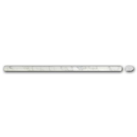 Gioia Venatino | Marble - 12 in. Pencil Moulding | Honed/Polished