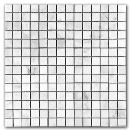 Tibetan White | Marble - 3/4x3/4 in. Straight Joint Mosaic | Honed
