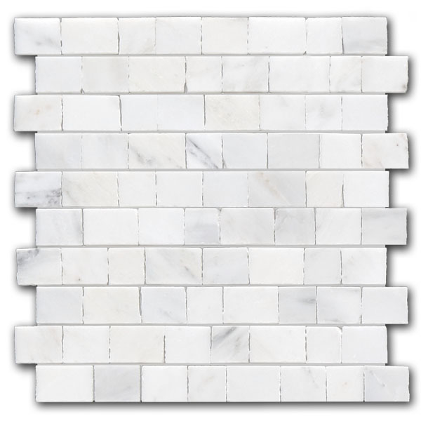 Tibetan White | Marble - 3cm Handclipped Mosaic | Honed