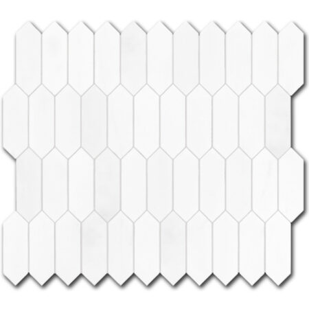 Bianco Dolomite Extra | Marble - 1x3 in. Picket Mosaic | Honed