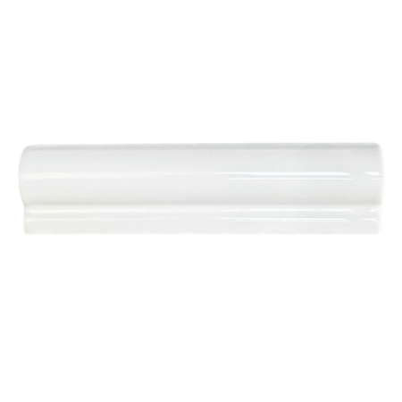Blok - White | Ceramic - 2x8 in. Chair Rail Moulding