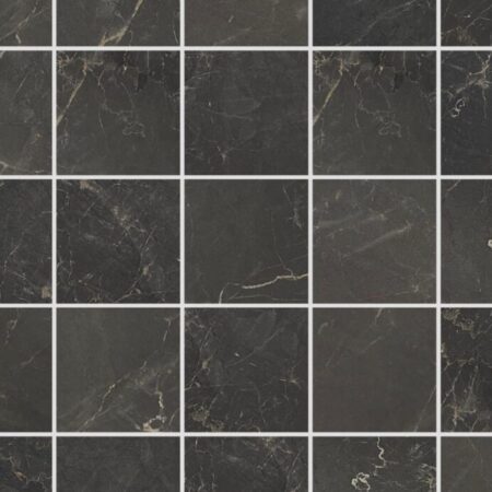 Highgrove - Brittania Black | Porcelain - 2x2 in. Straight Joint Mosaic