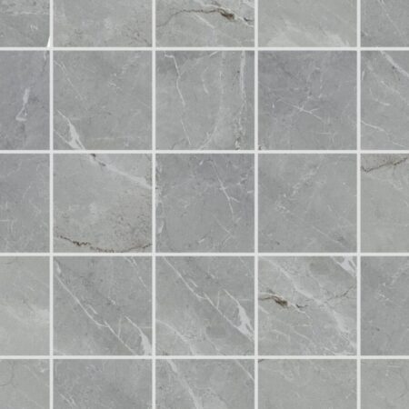 Highgrove - Plymouth Grey | Porcelain - 2x2 in. Straight Joint Mosaic | Honed