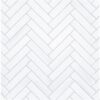 Grandview – Carlyle White | Marble – 1x4 in. Herringbone Mosaic | Honed