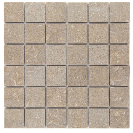 Pistache (Seagrass) | Limestone - 2x2 in. Straight Joint Mosaic | Honed