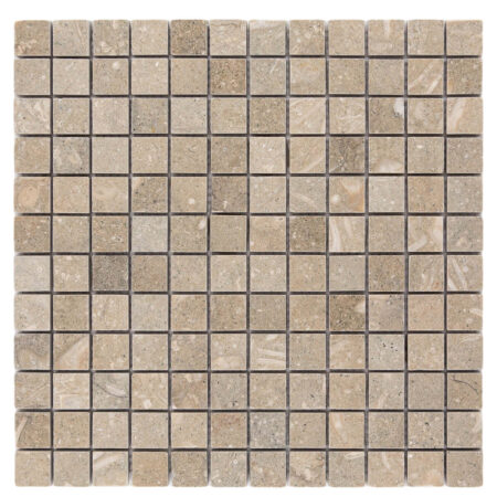 Pistache (Seagrass) | Limestone - 7/8x7/8 in. Straight Joint Mosaic | Honed