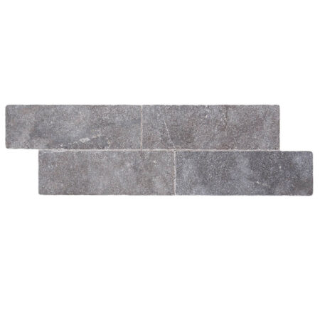 Pierre Noire | Limestone - 3x9 in. Field Tile | Tumbled (3/8" Thick)