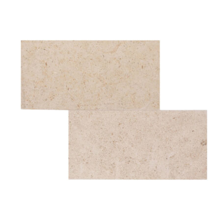 Gascogne Beige | Limestone - 6x12 in. Field Tile | Honed/Linen (3/8" Thick)