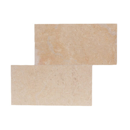 Corton Beige | Limestone - 6x12 in. Field Tile | Honed/Linen (3/8" Thick)