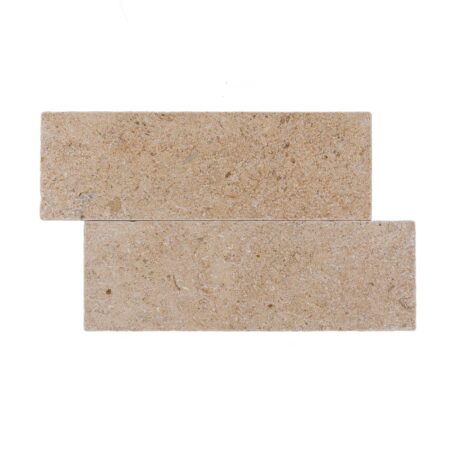 Cecina | Limestone - 3x9 in. Field Tile | Tumbled (3/8" Thick)
