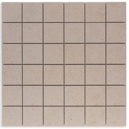 Belair (Porto Beige) | Limestone - 2x2 in. Straight Joint Mosaic | Honed (3/8" Thick)