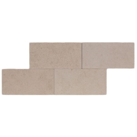 Belair (Porto Beige) | Limestone - 3x6 in. Field Tile | Honed (3/8" Thick)