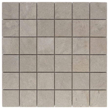 Bateig Blue | Limestone - 2x2 in. Straight Joint Mosaic | Honed (3/8" Thick)