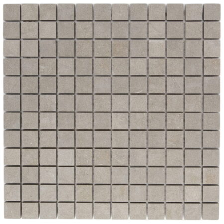 Bateig Blue | Limestone - 7/8x7/8 in. Straight Joint Mosaic | Honed (3/8" Thick)