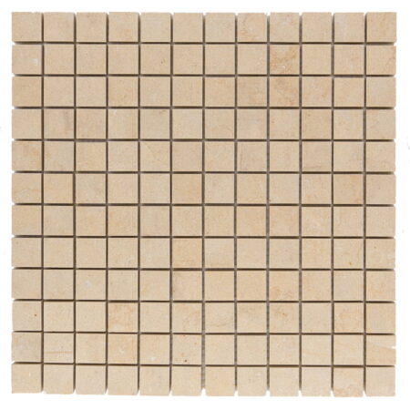 Antique Dore (Halila) | Limestone - 1x1 in. Straight Joint Mosaic | Honed