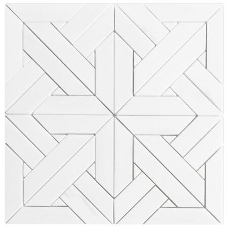 White Elegant Select (Dolomite) | Marble - Parquet 2 Mosaic | Honed/Polished