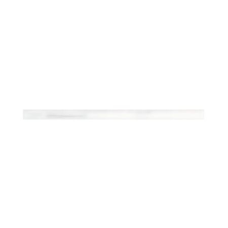 White Elegant Select (Dolomite) | Marble - 3/4x12 in. Flat-Square Liner Moulding | Honed/Polished