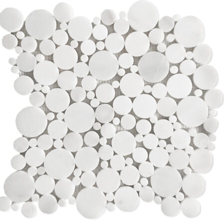 White Snow | Marble - Bubbles Mosaic | Polished