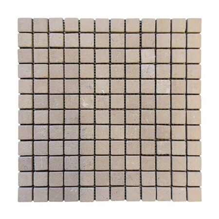 St. Marc Jaune (Fontaney Jaune) | Limestone – 1x1 in. Straight Joint Mosaic | Tumbled