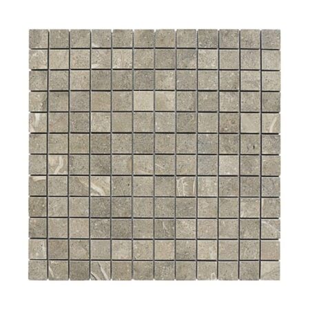 Olive Green | Limestone - 1x1 in. Straight Joint Mosaic | Honed