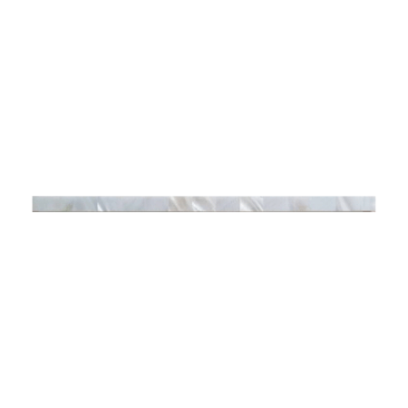 Mother of Pearl | 1/2x12 in. Flat-Square Liner Moulding | Polished