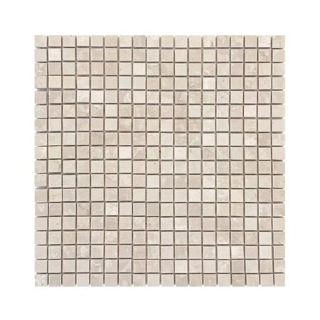 Botticino | Marble - 5/8x5/8 in. Straight Joint Mosaic | Polished
