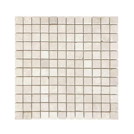 Botticino | Marble - 1x1 in. Straight Joint Mosaic | Tumbled