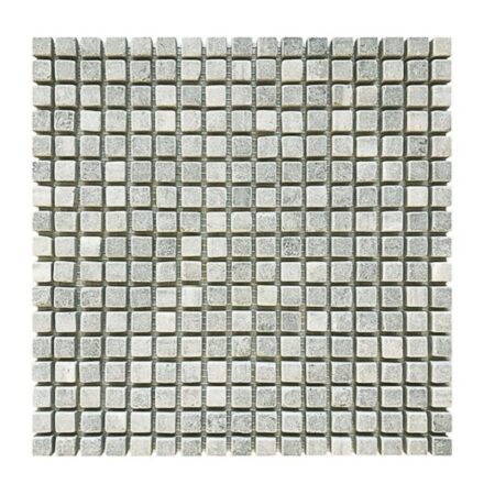Verde Laguna | Marble - 5/8x5/8 in. Straight Joint Mosaic | Tumbled