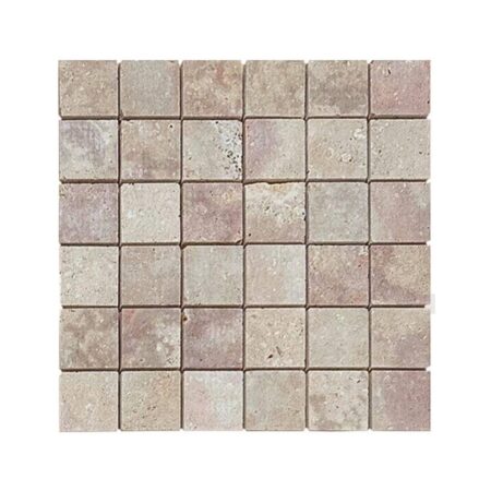 Sunstone | Limestone - 2x2 in. Straight Joint Mosaic | Honed