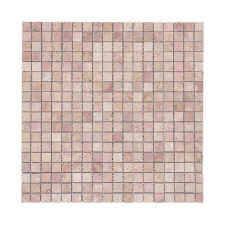 Sunstone | Limestone - 5/8x5/8 in. Straight Joint Mosaic | Honed
