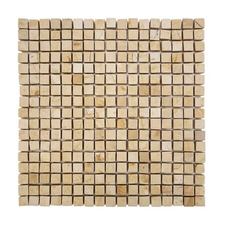 Renaissance Bronze | Limestone - 5/8x5/8 in. Straight Joint Mosaic | Honed