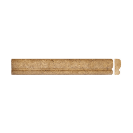 Gold Pompeii | Limestone - 2x12 in. Dune Chair Rail Moulding | Honed