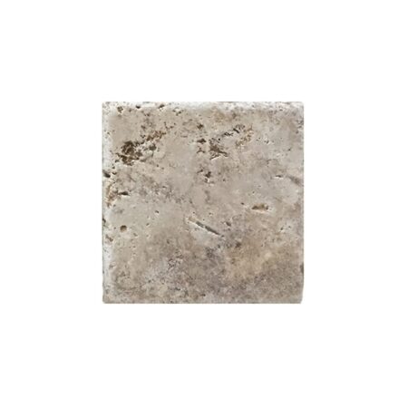 Rosa Scabas | Travertine - 8x8 in. Field Tile | Tumbled