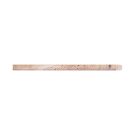 Rosa Scabas | Travertine - 5/8x12 in. Pencil Moulding | Honed